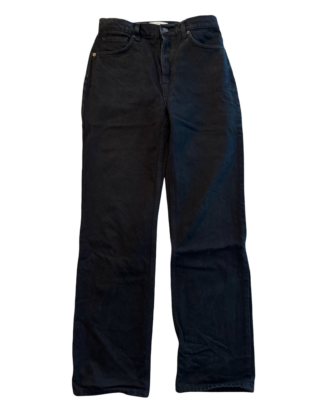 Reformation x Camille Rowe Black Straight-Leg Jeans Size 28